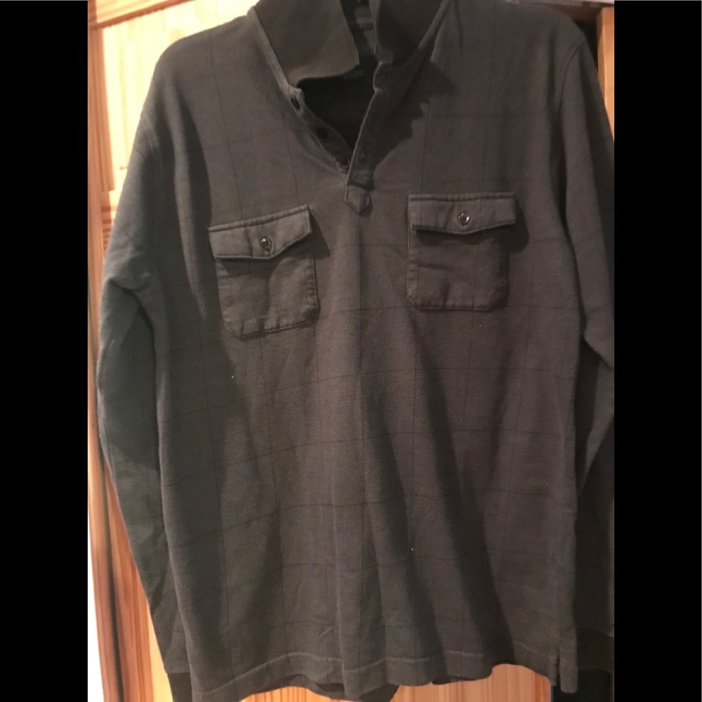 Van Heuson collared pullover plaid size L